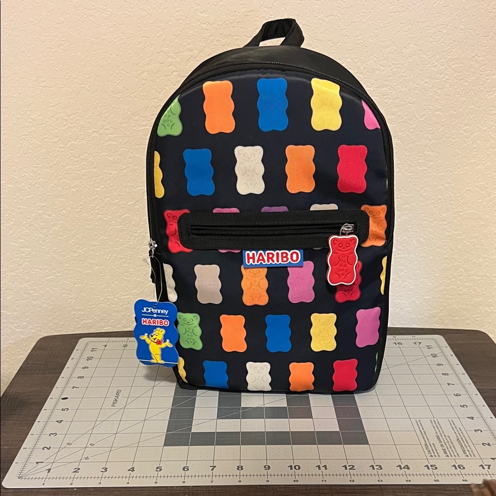 Haribo Multicolor Gummy Bear Kids Backpack NWT